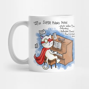 Dapper Cat - Super Piano Man Mug